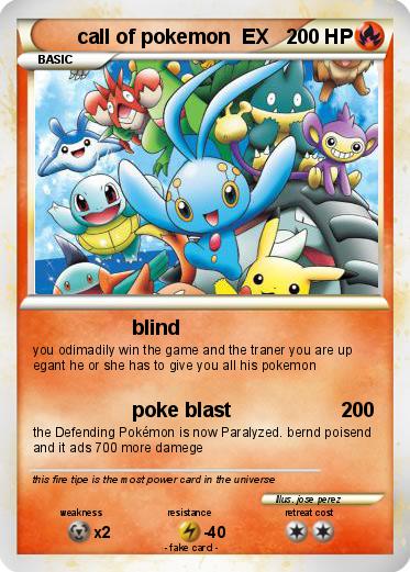 Pokemon call of pokemon  EX