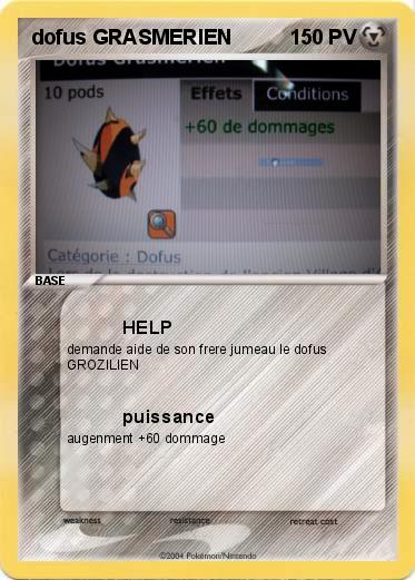 Pokemon dofus GRASMERIEN
