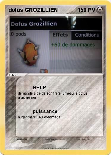 Pokemon dofus GROZILLIEN