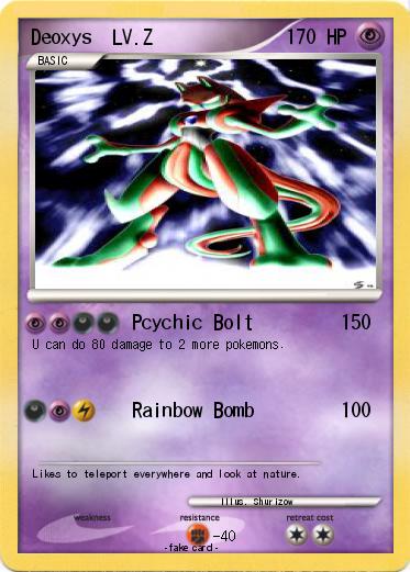 Pokemon Deoxys  LV.Z