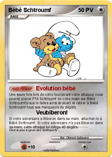Pokemon Bébé Schtroumf