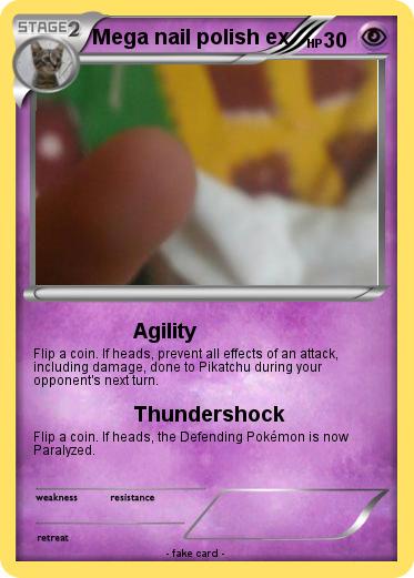 Pokemon Mega nail polish ex