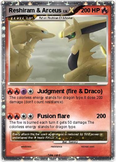 Pokemon Reshiram & Arceus