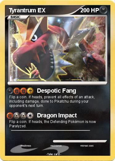 Pokemon Tyrantrum EX