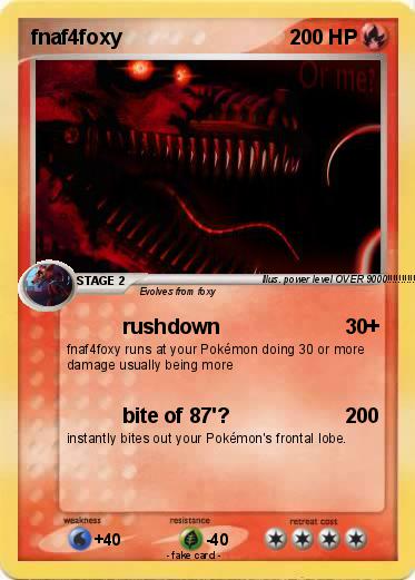 Pokemon fnaf4foxy