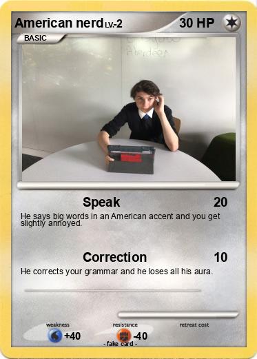 Pokemon American nerd