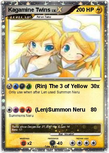 Pokemon Kagamine Twins