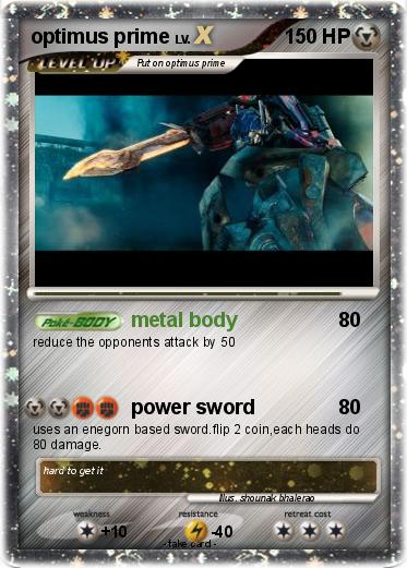 Pokemon optimus prime