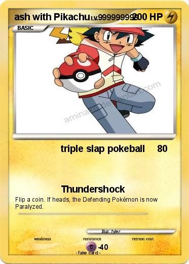 Pokemon ash with Pikachu