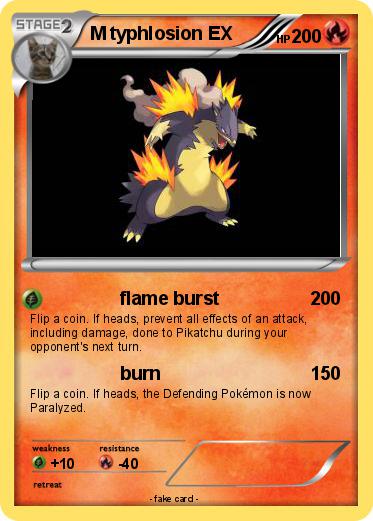 Pokemon M typhlosion EX