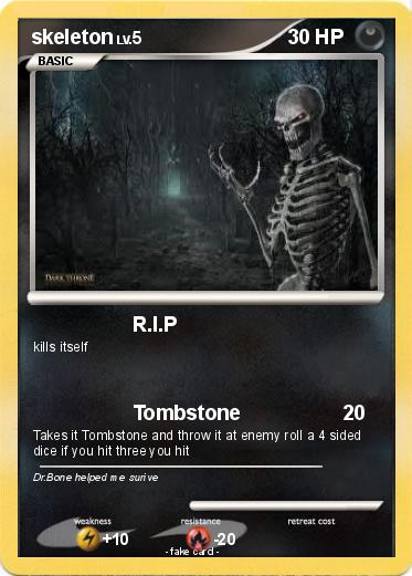 Pokemon skeleton