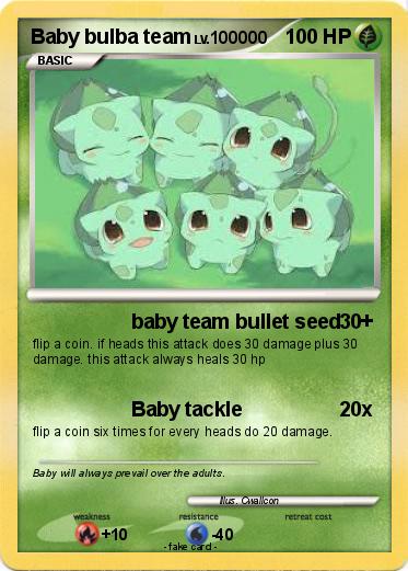 Pokemon Baby bulba team