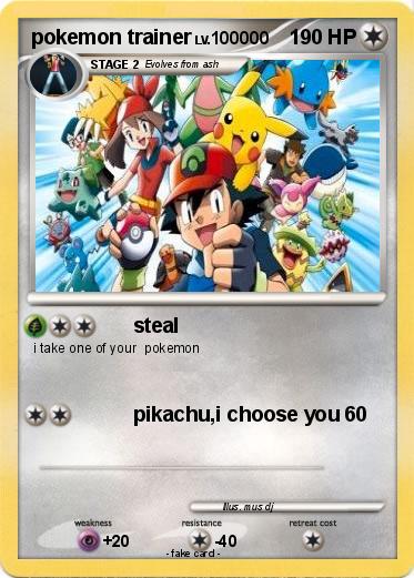Pokemon pokemon trainer