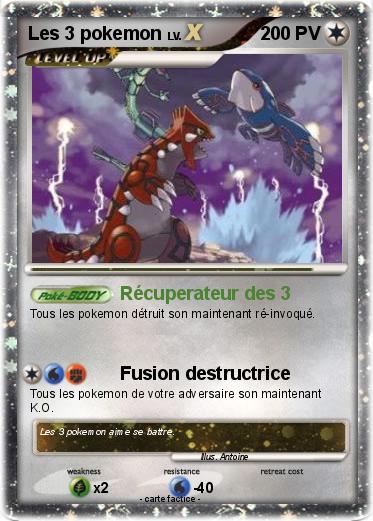Pokemon Les 3 pokemon