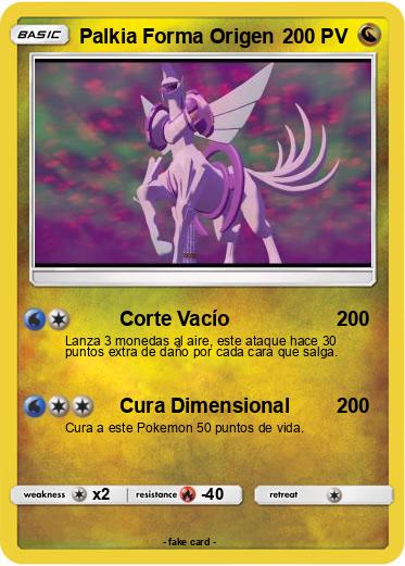 Pokemon Palkia Forma Origen