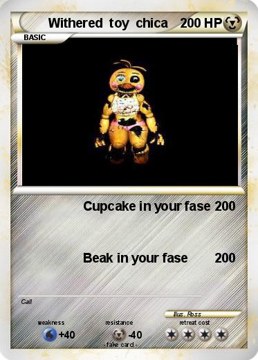 Pokemon Withered  toy  chica