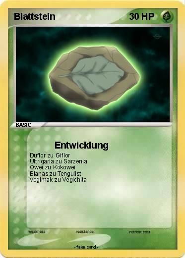 Pokemon Blattstein