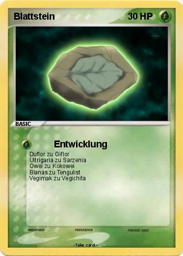 Pokemon Blattstein