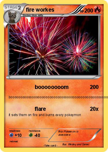 Pokemon fire workes