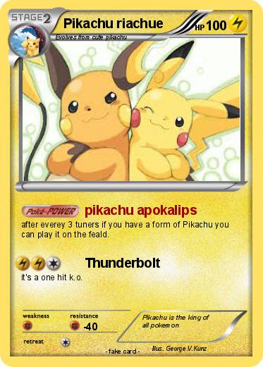 Pokemon Pikachu riachue