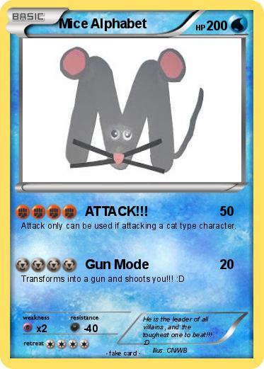 Pokemon Mice Alphabet