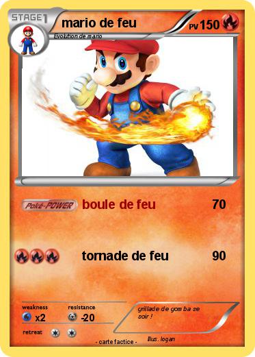 Pokemon mario de feu