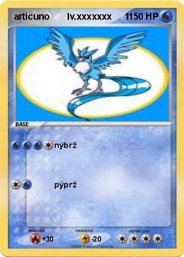 Pokemon articuno       lv.xxxxxxx     1