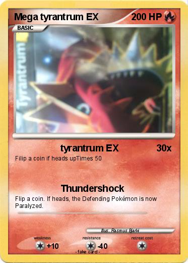 Pokemon Mega tyrantrum EX