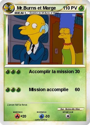Pokemon Mr.Burns et Marge