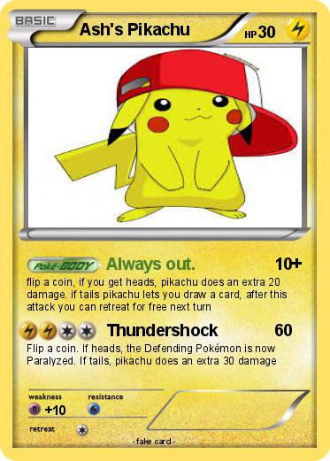 Pokemon Ash's Pikachu