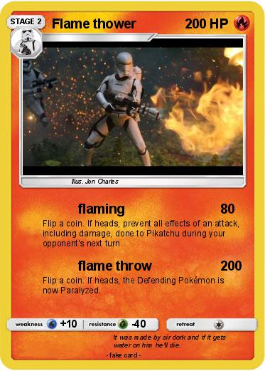 Pokemon Flame thower