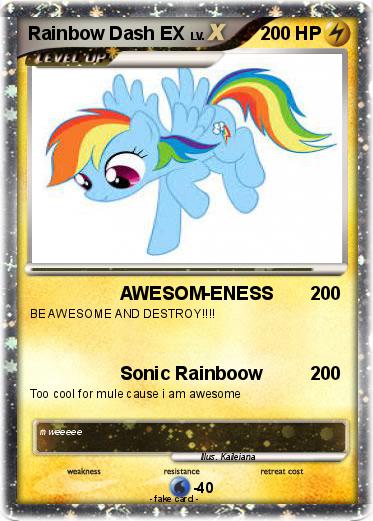 Pokemon Rainbow Dash EX