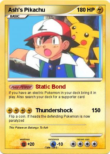 Pokemon Ash's Pikachu