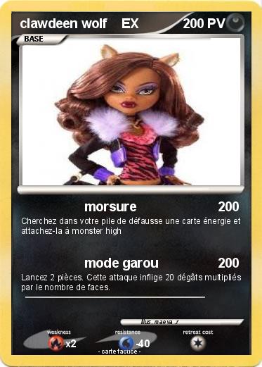 Pokemon clawdeen wolf    EX