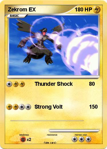 Pokemon Zekrom EX