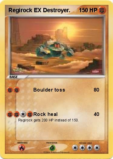 Pokemon Regirock EX Destroyer.