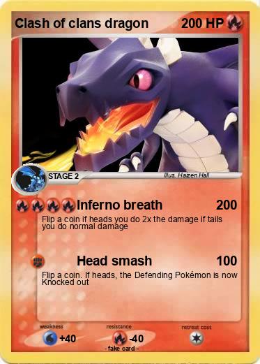 Pokemon Clash of clans dragon