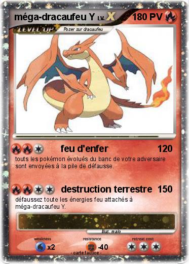 Pokemon méga-dracaufeu Y