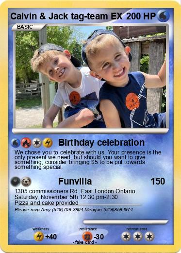 Pokemon Calvin & Jack tag-team EX