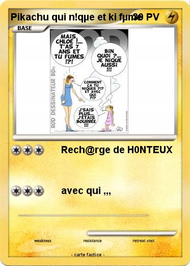 Pokemon Pikachu qui n!qµe et ki fµme