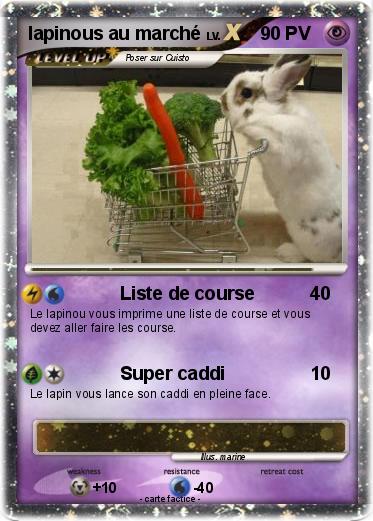 Pokemon lapinous au marché