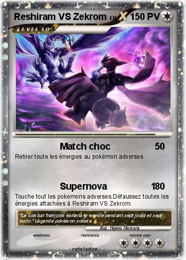Pokemon Reshiram VS Zekrom