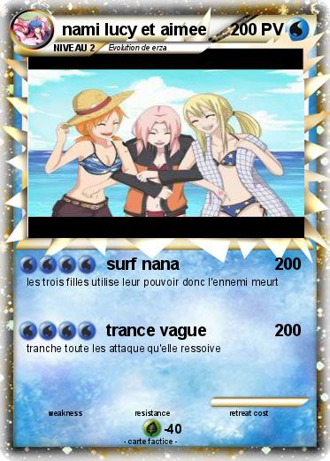 Pokemon nami lucy et aimee