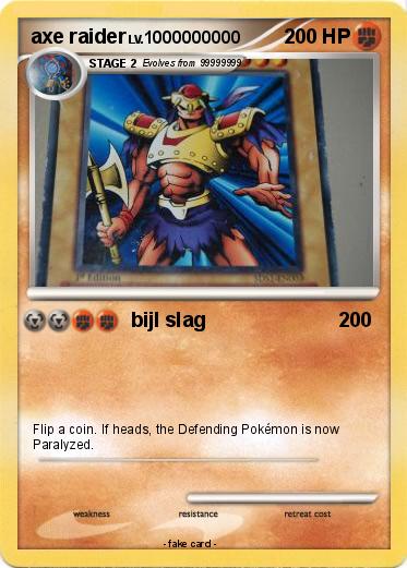Pokemon axe raider