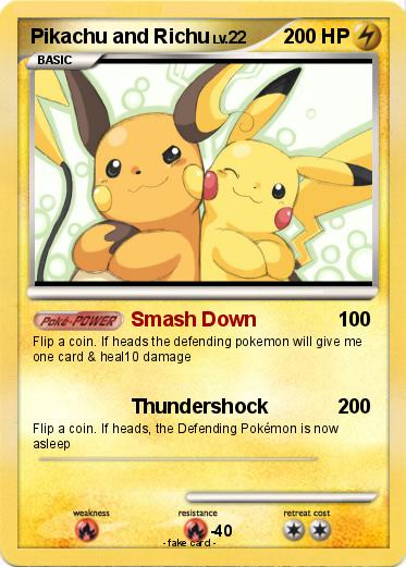 Pokemon Pikachu and Richu