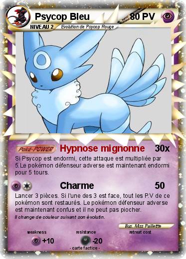 Pokemon Psycop Bleu