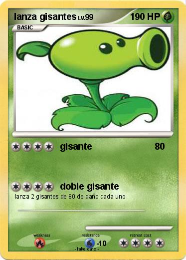 Pokemon lanza gisantes