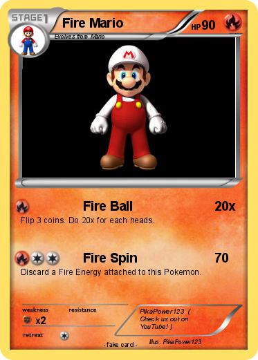 Pokemon Fire Mario