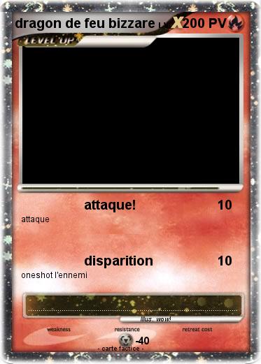 Pokemon dragon de feu bizzare