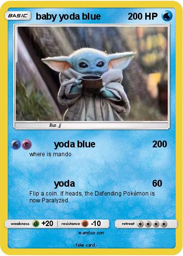 Pokemon baby yoda blue